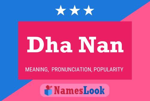 Dha Nan Name Poster