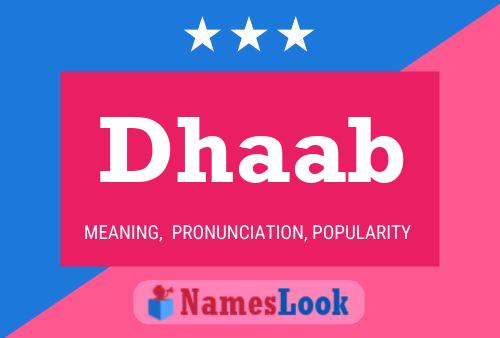 Dhaab Name Poster