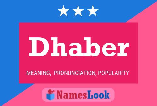 Dhaber Name Poster