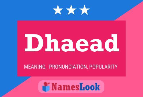 Dhaead Name Poster