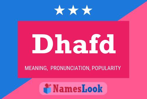 Dhafd Name Poster