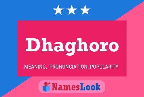 Dhaghoro Name Poster