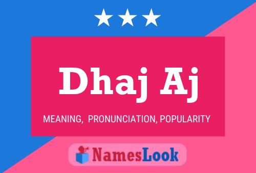 Dhaj Aj Name Poster