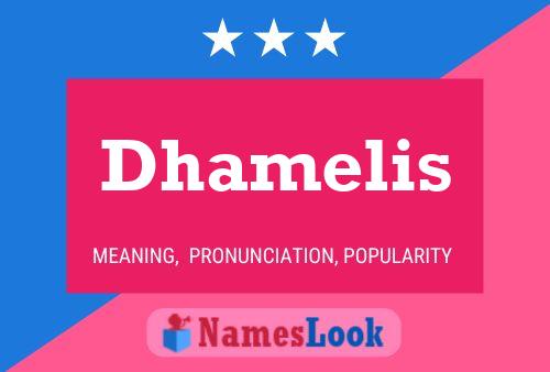 Dhamelis Name Poster