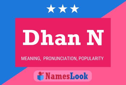 Dhan N Name Poster