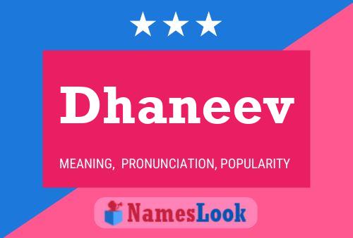 Dhaneev Name Poster