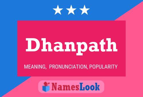 Dhanpath Name Poster