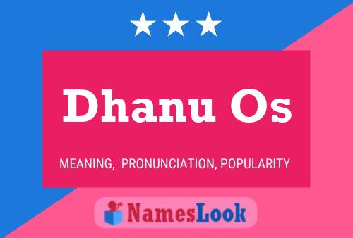 Dhanu Os Name Poster