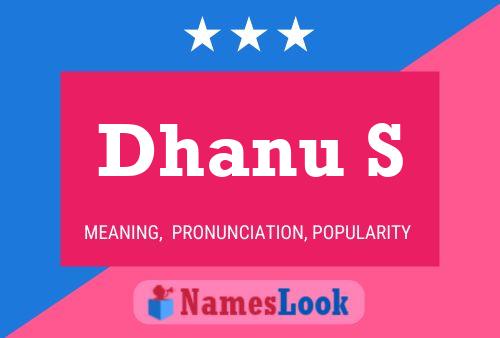 Dhanu S Name Poster