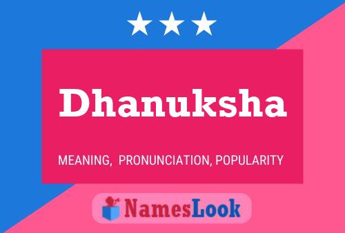 Dhanuksha Name Poster