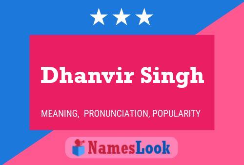 Dhanvir Singh Name Poster