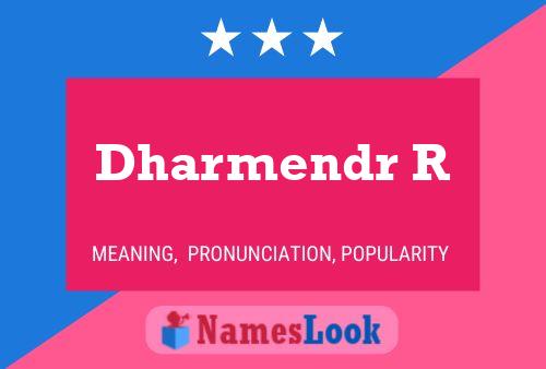 Dharmendr R Name Poster