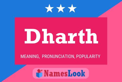 Dharth Name Poster