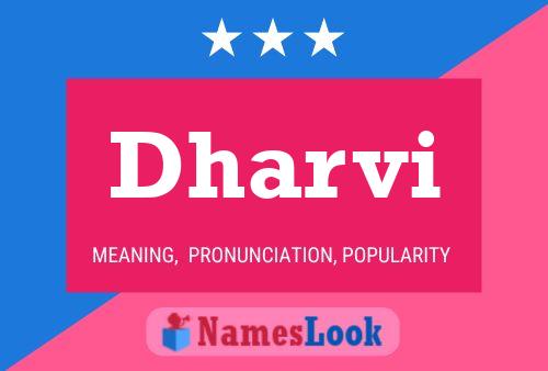 Dharvi Name Poster