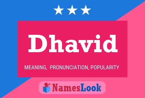 Dhavid Name Poster