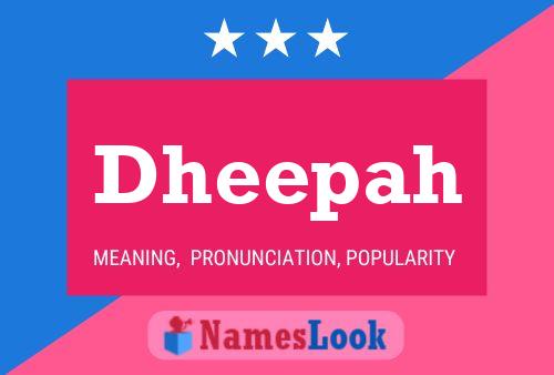 Dheepah Name Poster