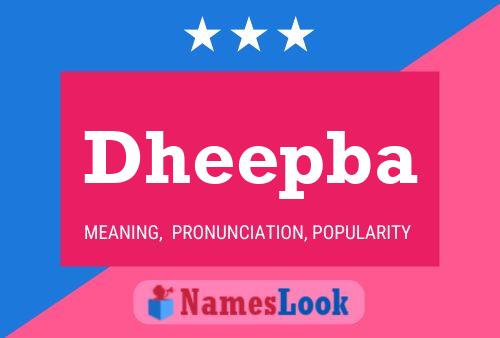 Dheepba Name Poster