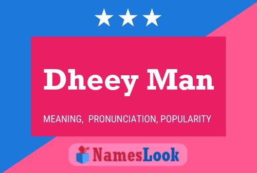 Dheey Man Name Poster