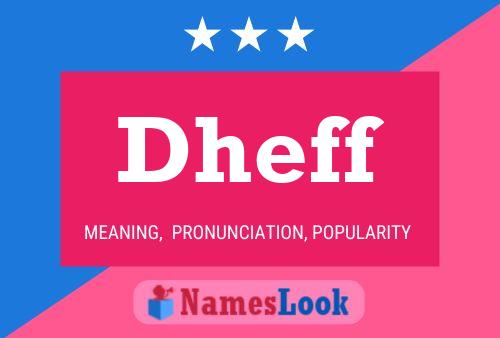 Dheff Name Poster