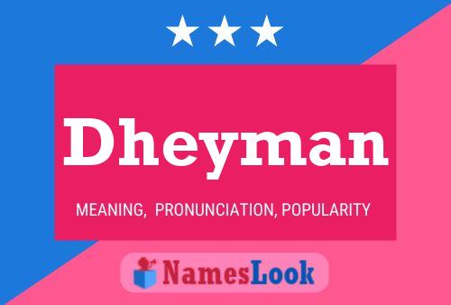 Dheyman Name Poster