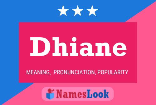 Dhiane Name Poster