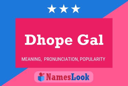 Dhope Gal Name Poster