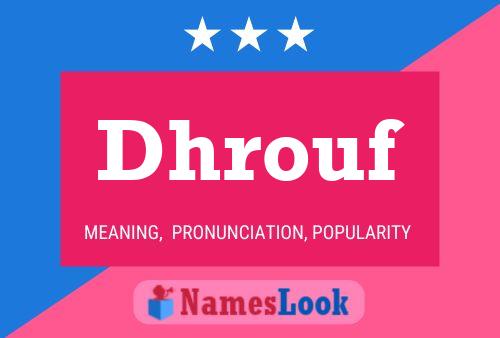 Dhrouf Name Poster