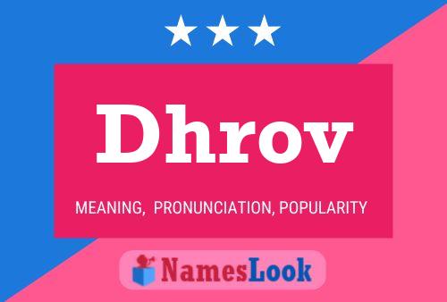 Dhrov Name Poster