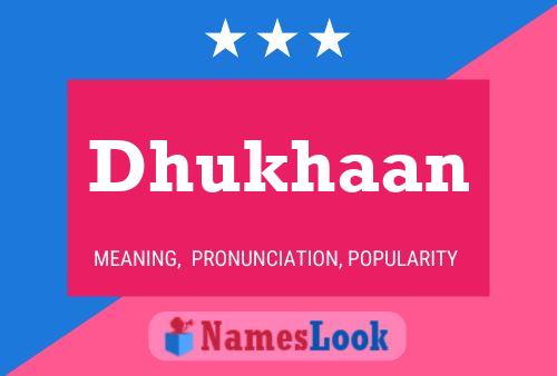 Dhukhaan Name Poster