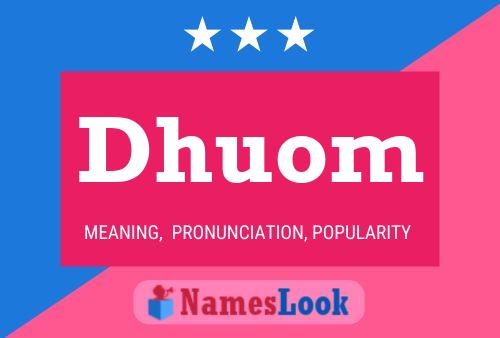 Dhuom Name Poster