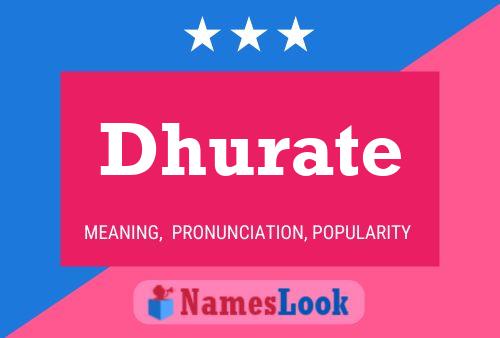 Dhurate Name Poster