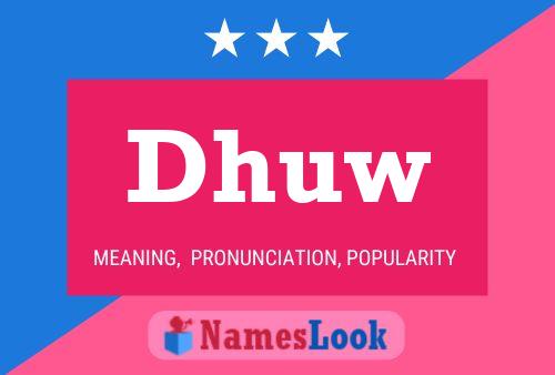 Dhuw Name Poster