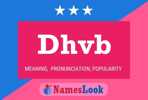 Dhvb Name Poster