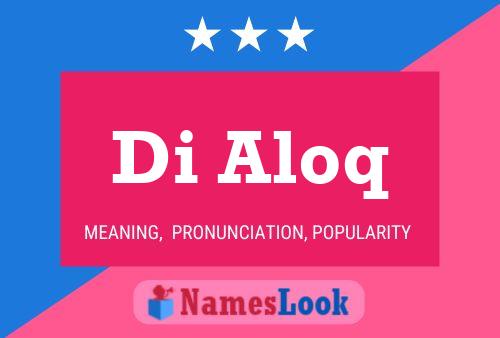 Di Aloq Name Poster