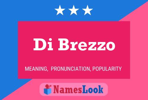 Di Brezzo Name Poster