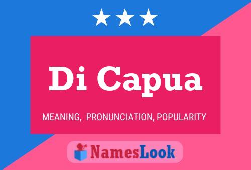 Di Capua Name Poster