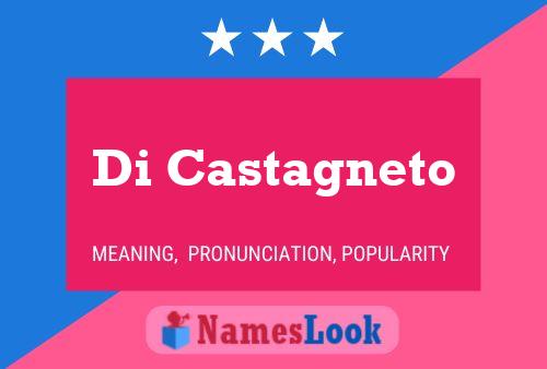 Di Castagneto Name Poster