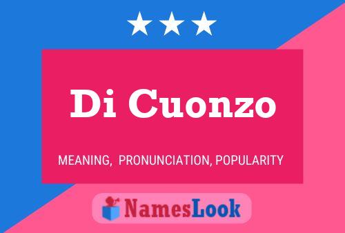 Di Cuonzo Name Poster