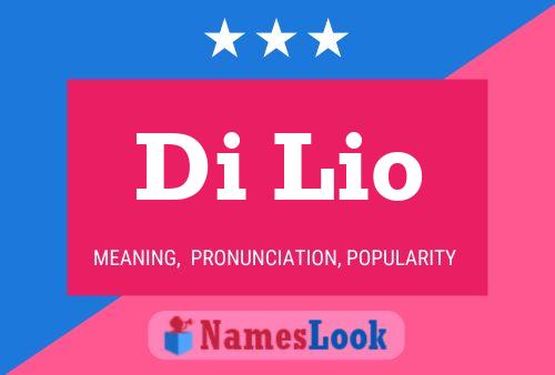 Di Lio Name Poster