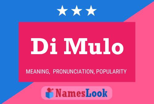 Di Mulo Name Poster