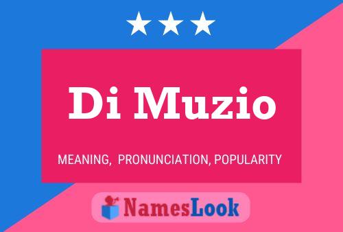 Di Muzio Name Poster