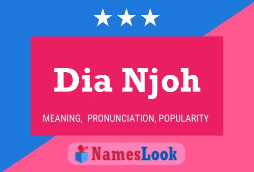 Dia Njoh Name Poster