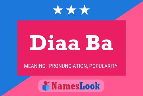 Diaa Ba Name Poster