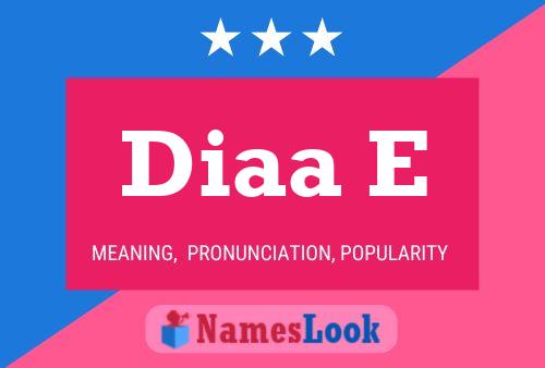 Diaa E Name Poster