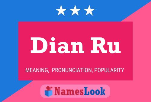 Dian Ru Name Poster