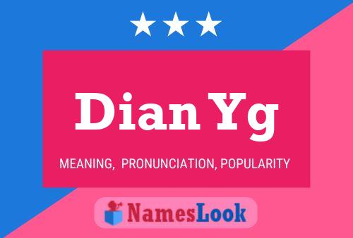 Dian Yg Name Poster