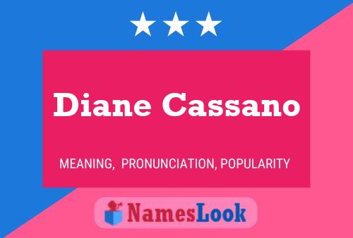 Diane Cassano Name Poster