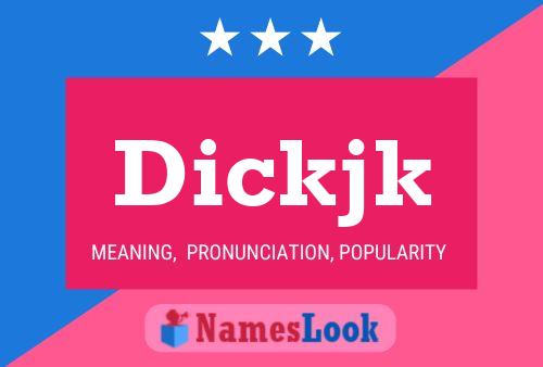 Dickjk Name Poster