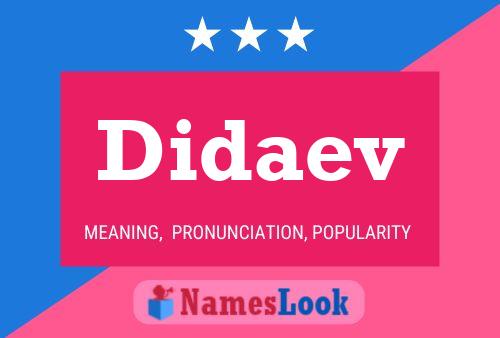 Didaev Name Poster