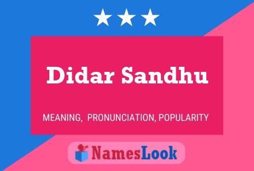 Didar Sandhu Name Poster